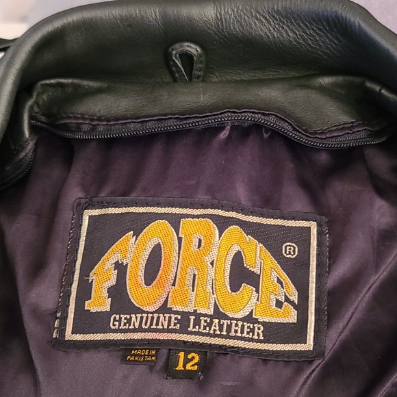 Force Genuine Leather Womens size 12 jacket - Picture 16 of 16